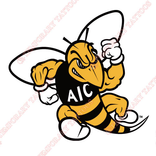 AIC Yellow Jackets 2009-Pres Primary Customize Temporary Tattoos Stickers NO.3692